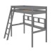 Trace Single Loft Bed Grey with Desk